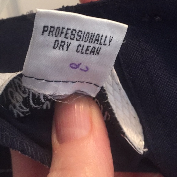 Vintage Sarah Elizabeth Navy w/ White floral dress - Picture 5 of 6